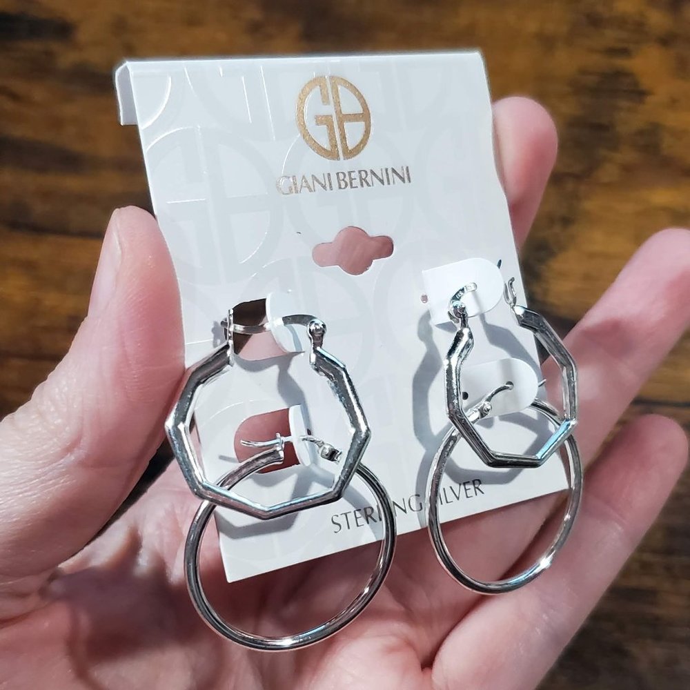 Giani Bernini 2-Pc. Set Polished Hoop Earrings in Sterling Silver